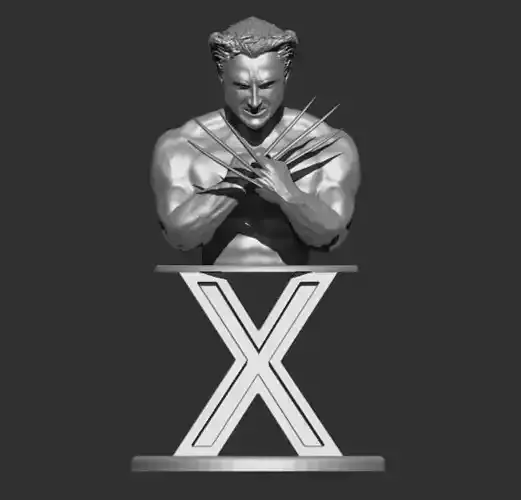 Wolverine bust of the X-MEN 3D print model