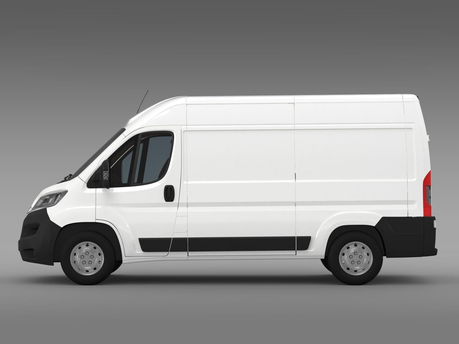 Citroen Jumper Van L2H2 2017 3D model_1