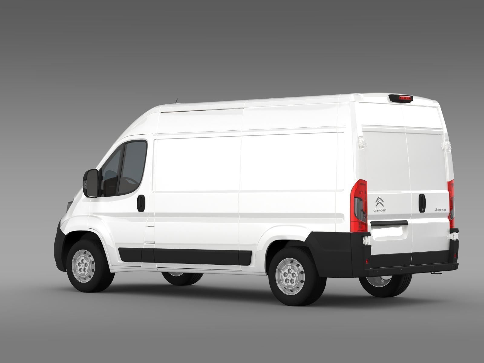 Citroen Jumper Van L2H2 2017 3D model_6