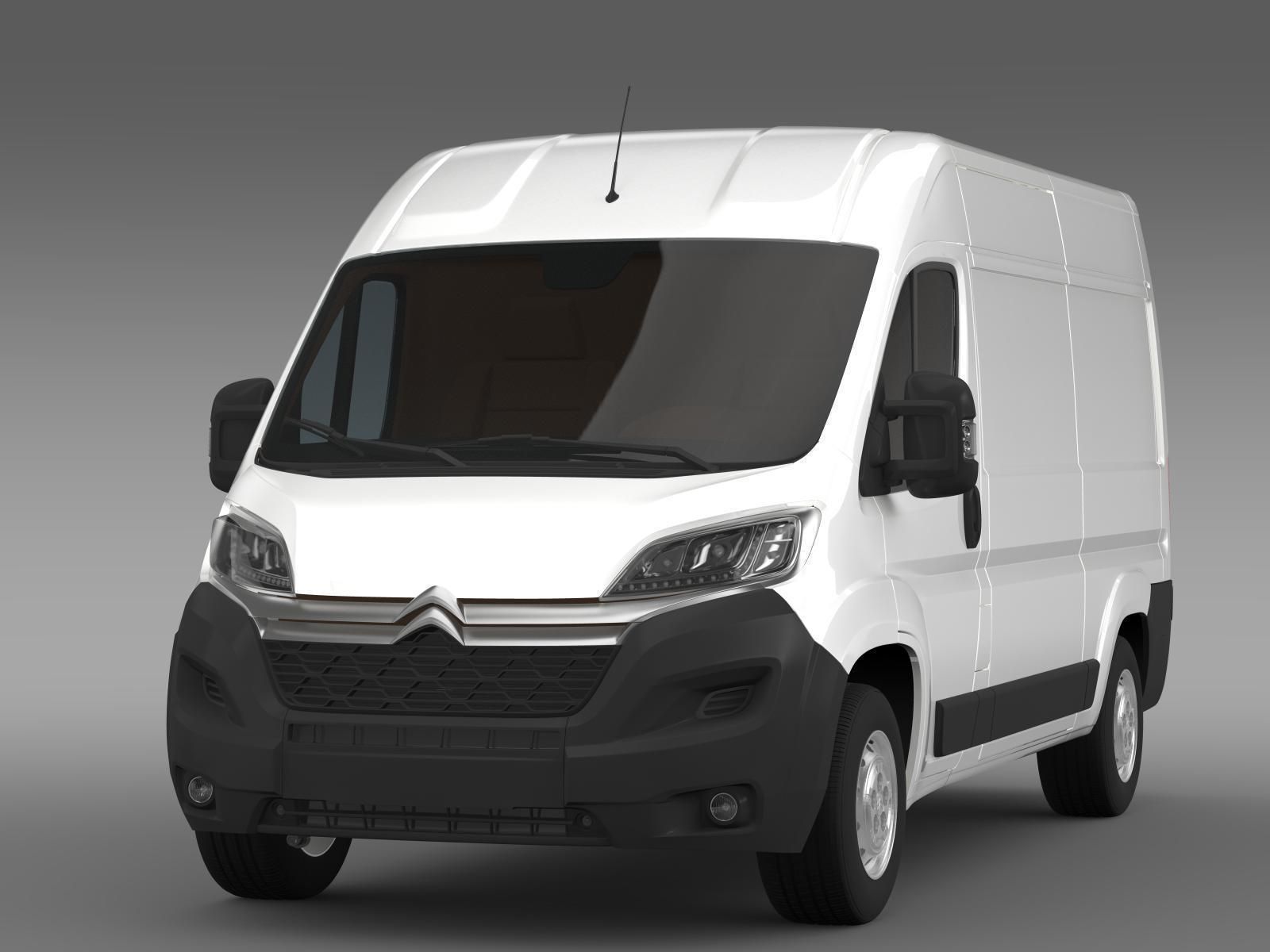 Citroen Jumper Van L2H2 2017 3D model_3