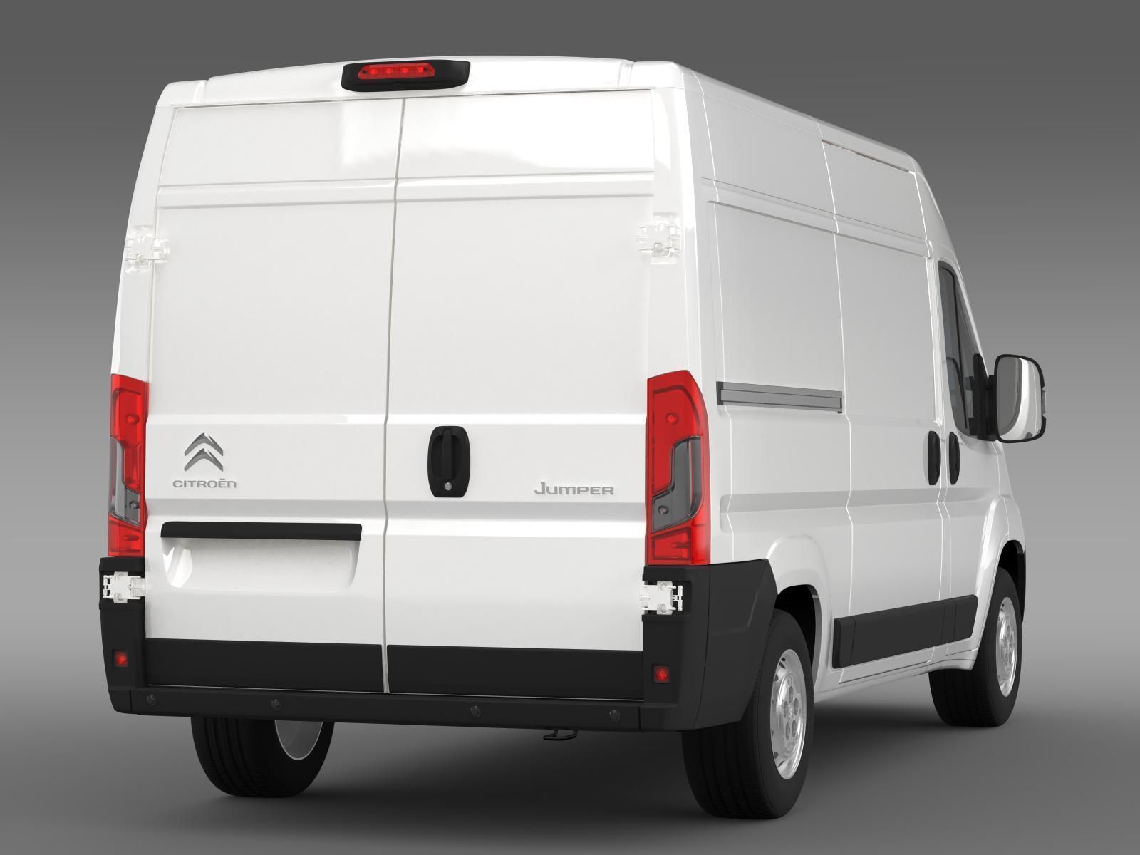 Citroen Jumper Van L2H2 2017 3D model_8