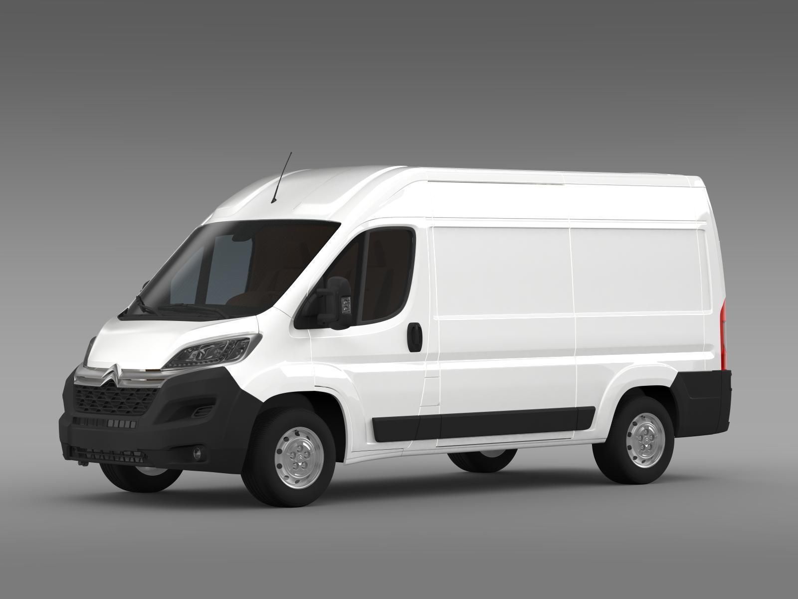 Citroen Jumper Van L2H2 2017 3D model_4