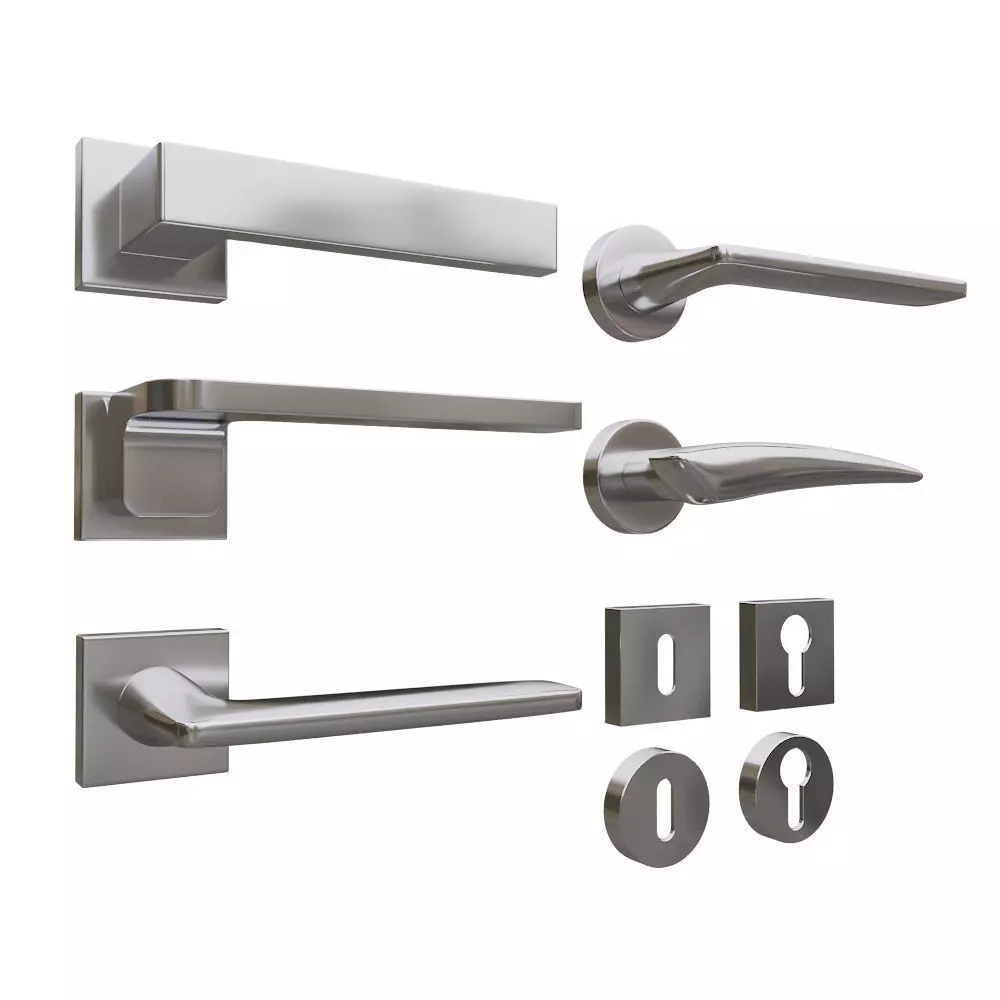 Battisti Door Handles 3D model_0