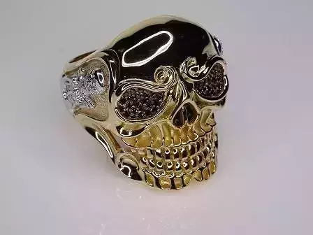 Skull Diamond Ring