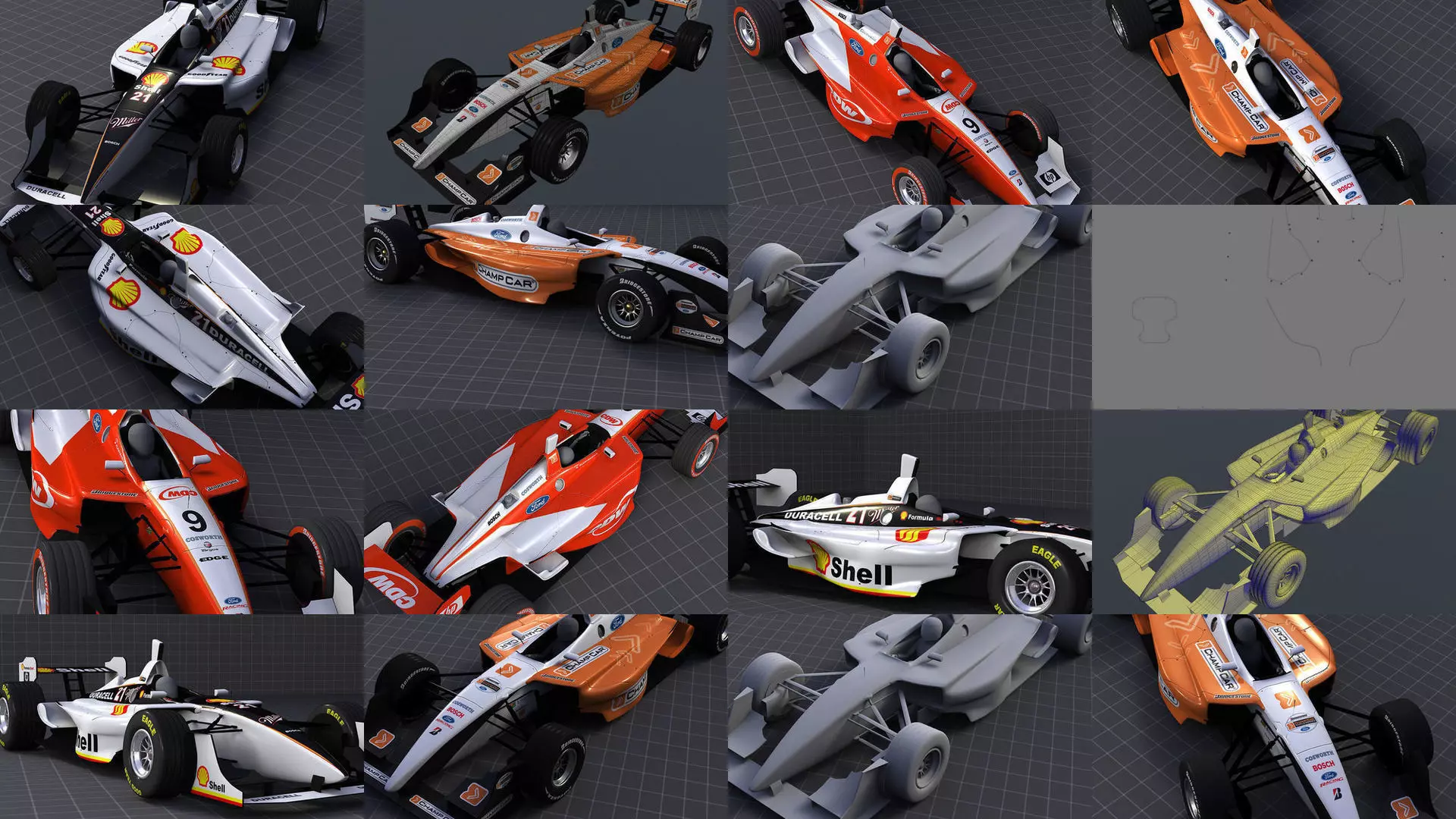 Champ Cars 3D Model Collection_0