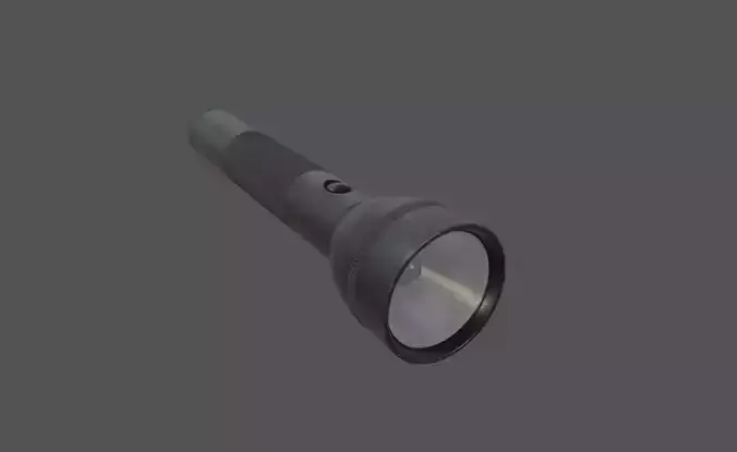 Flashlight Low-poly 3D model