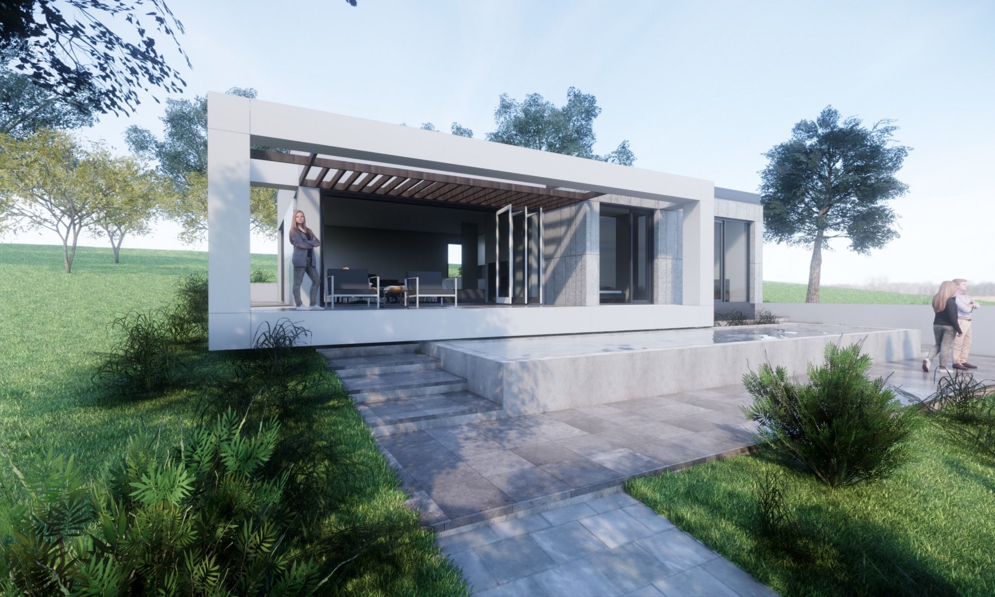 Contemporary Villa 3D model_1