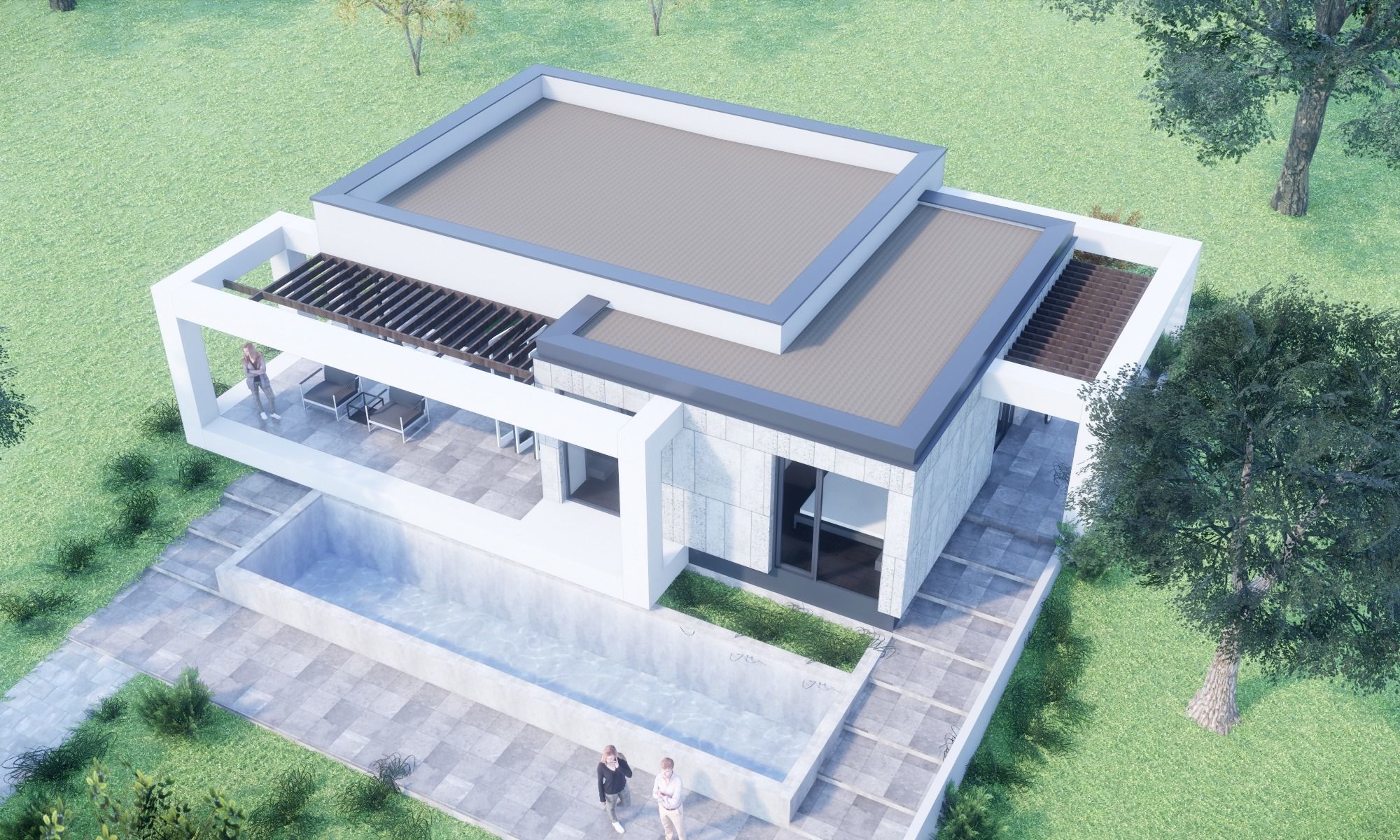 Contemporary Villa 3D model_17