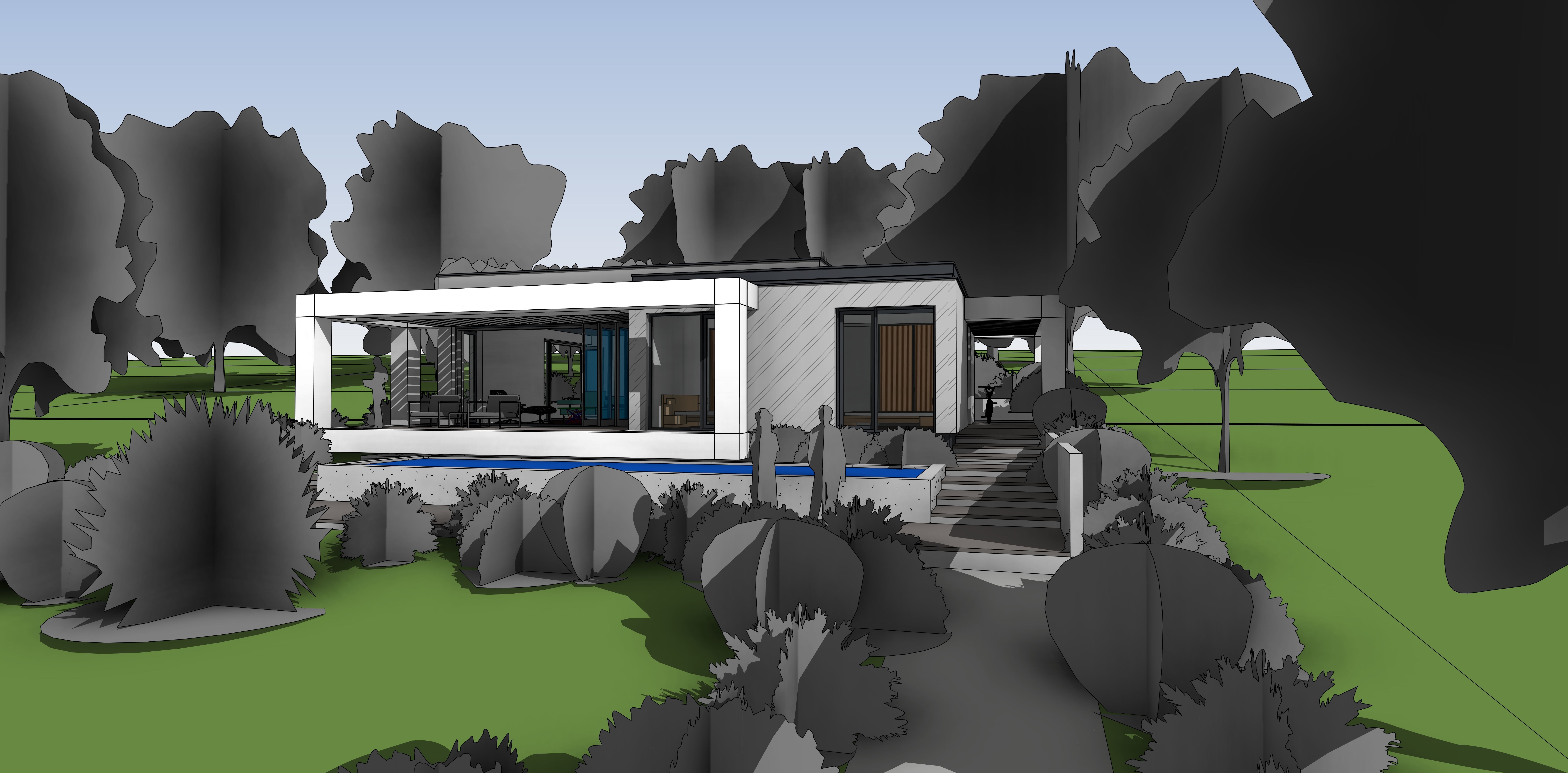Contemporary Villa 3D model_19