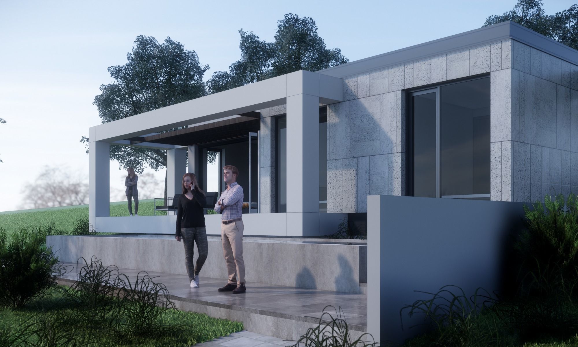 Contemporary Villa 3D model_12