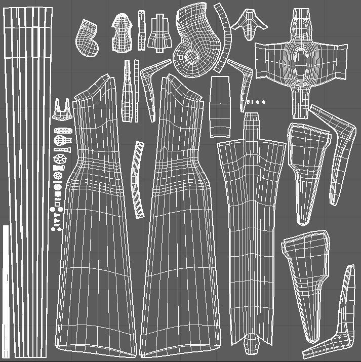 Carbine Sharps 1853 Low-poly 3D model_9