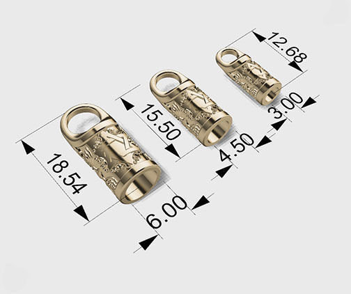 TASSEL CAPS 3D print model_3