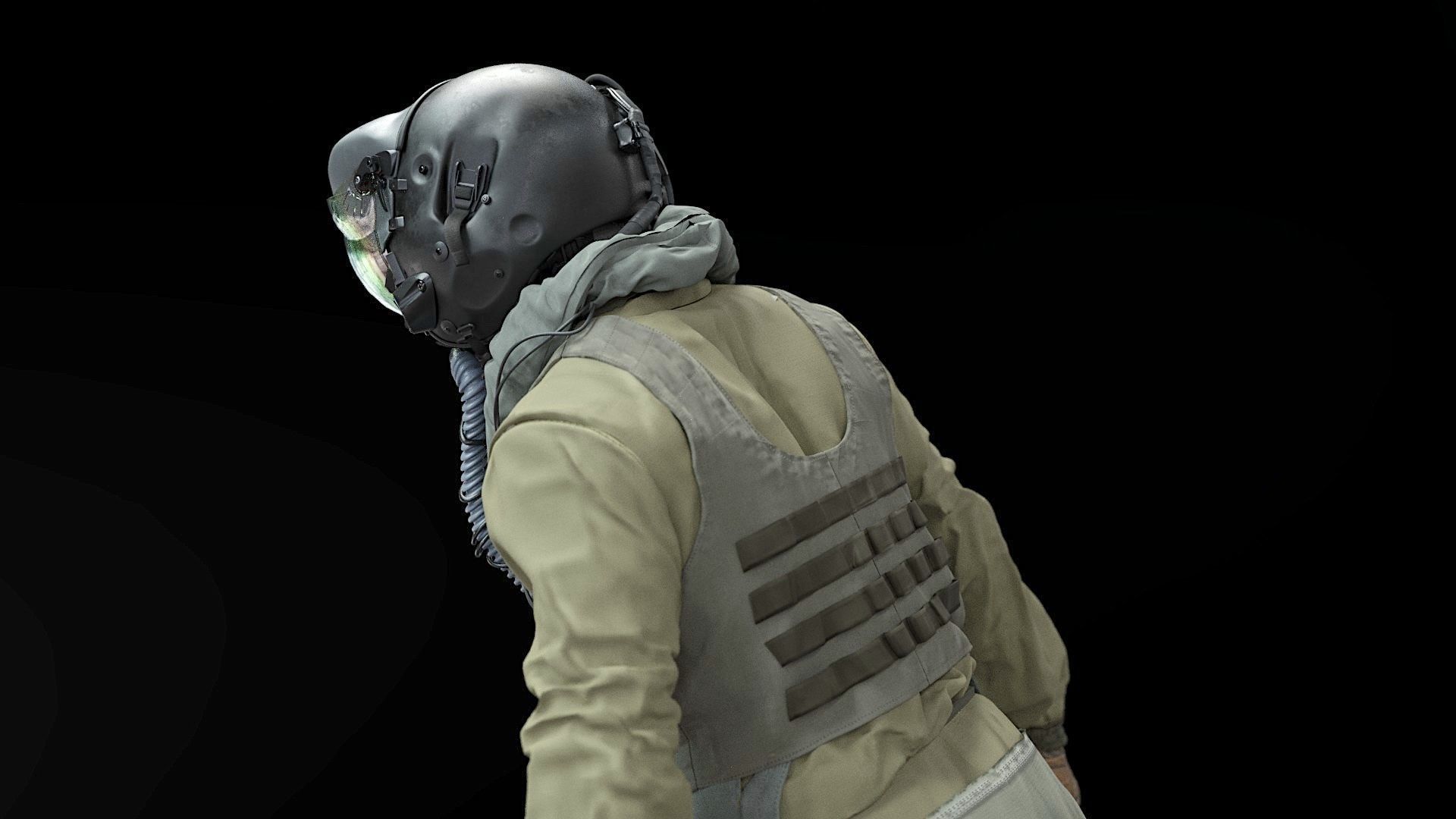 FLIGHT SUIT F35 Pilot 3D model_6