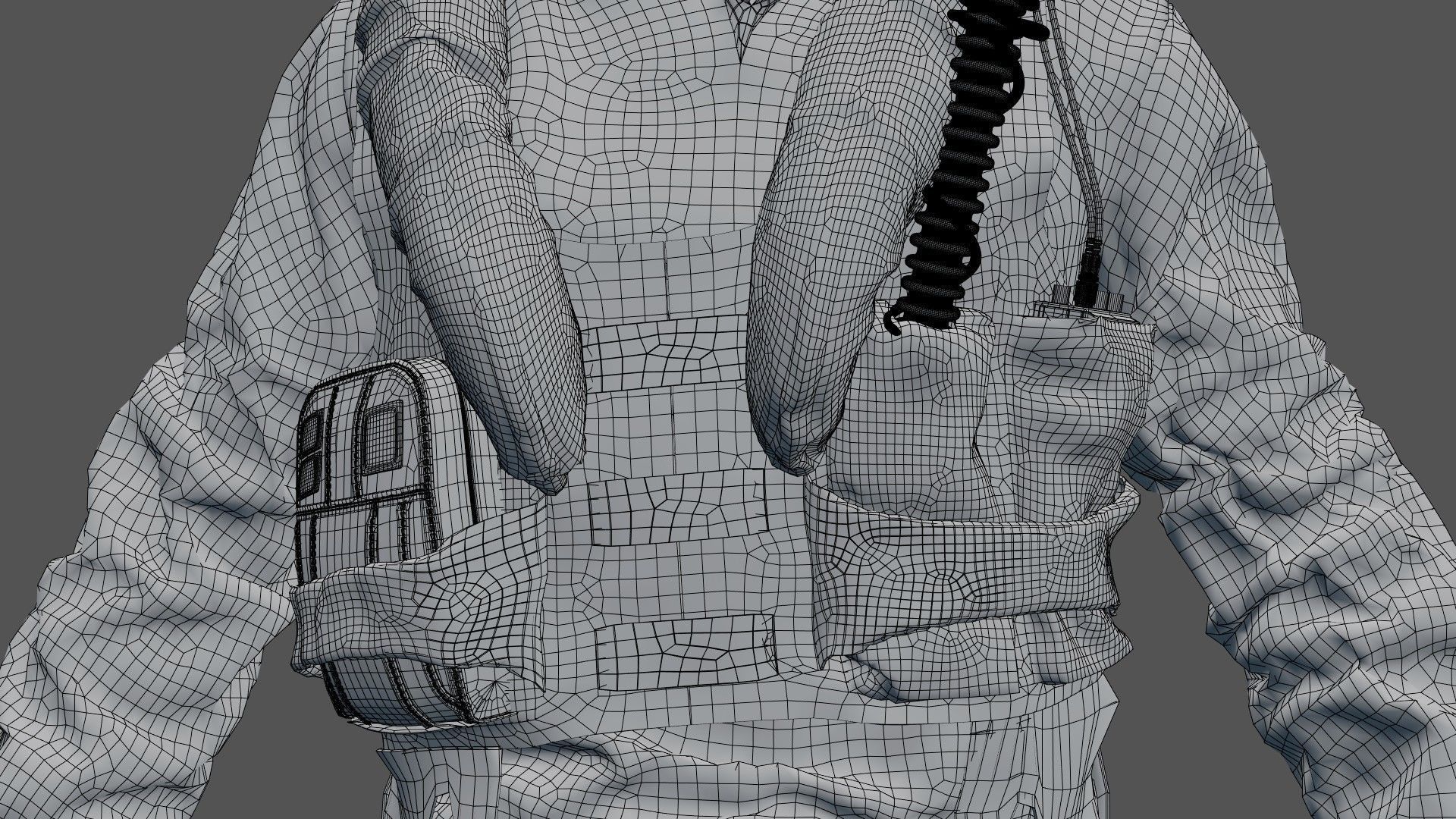 FLIGHT SUIT F35 Pilot 3D model_24