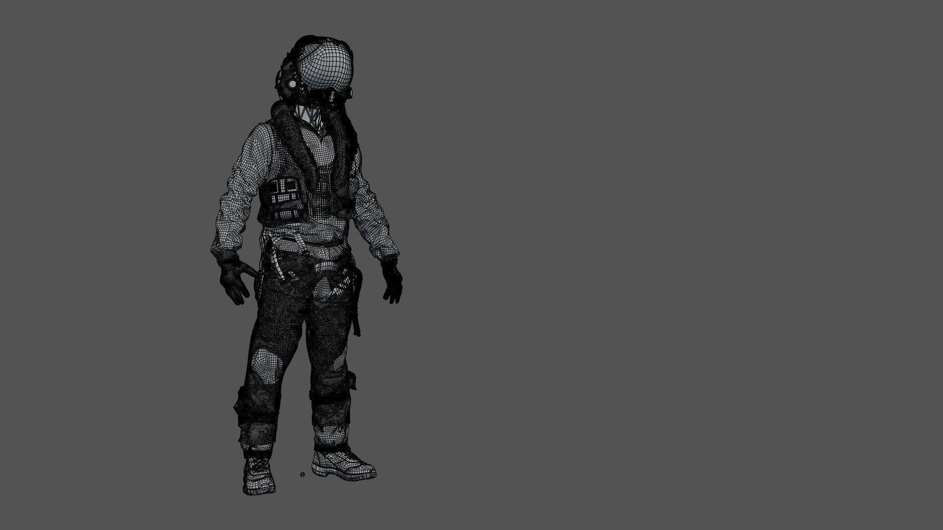 FLIGHT SUIT F35 Pilot 3D model_18