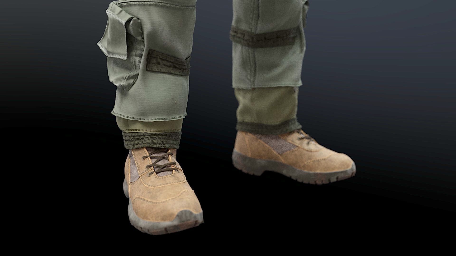 FLIGHT SUIT F35 Pilot 3D model_12