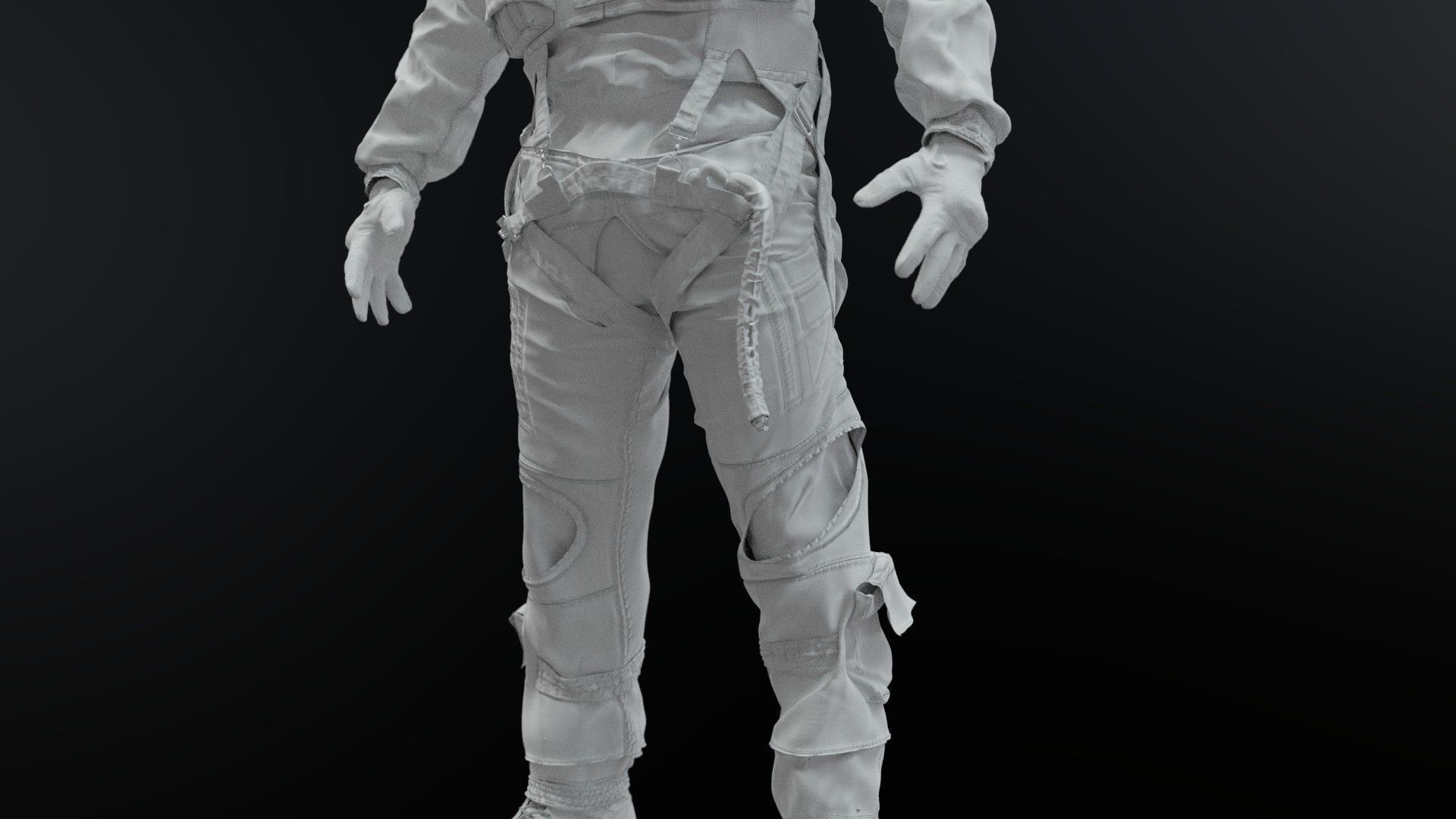 FLIGHT SUIT F35 Pilot 3D model_9
