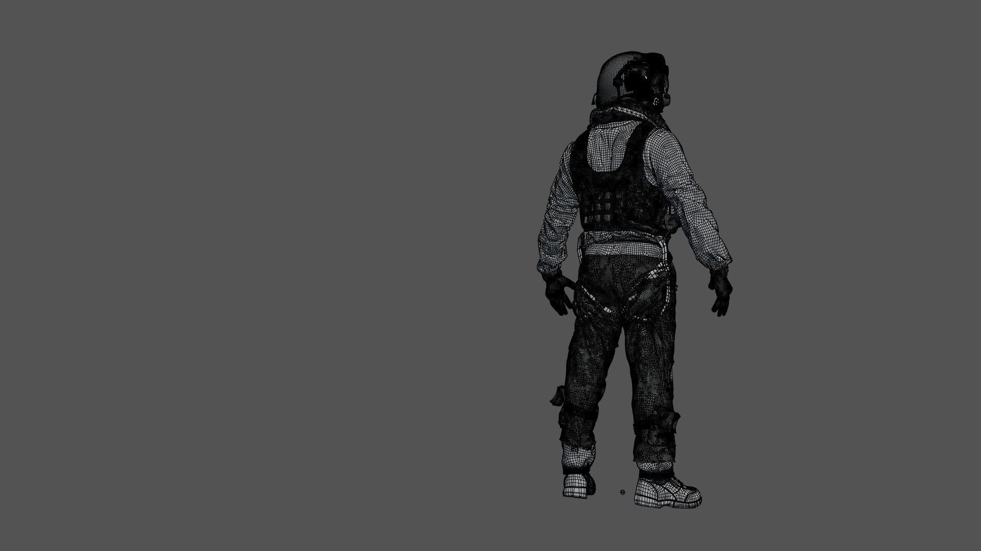 FLIGHT SUIT F35 Pilot 3D model_19