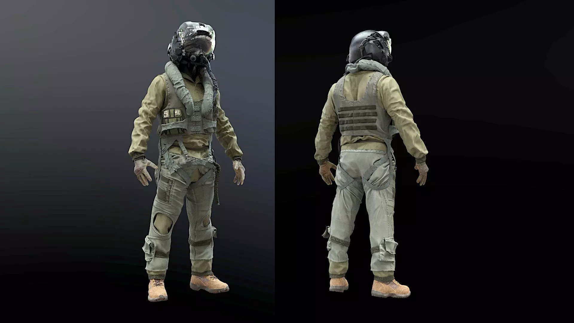 FLIGHT SUIT F35 Pilot 3D model_0