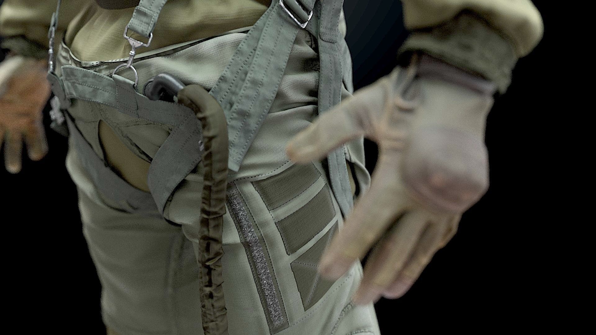 FLIGHT SUIT F35 Pilot 3D model_14