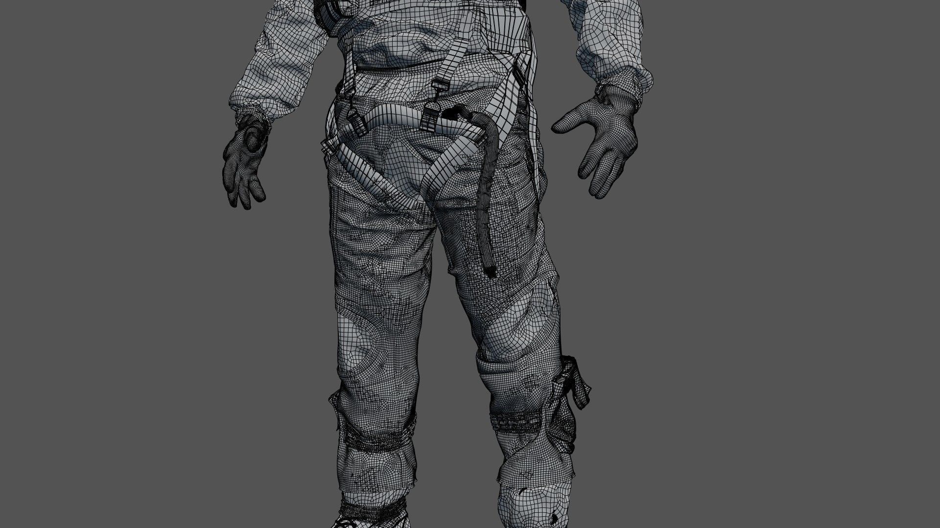 FLIGHT SUIT F35 Pilot 3D model_22