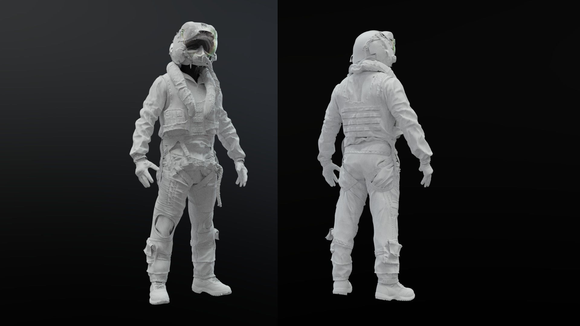 FLIGHT SUIT F35 Pilot 3D model_2