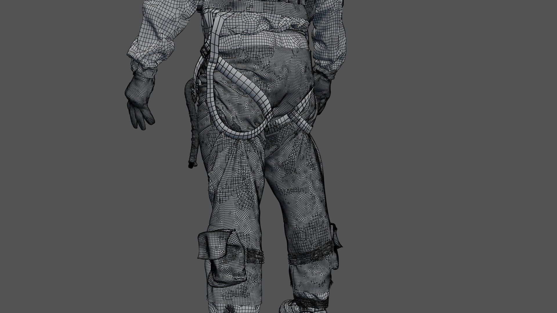 FLIGHT SUIT F35 Pilot 3D model_25