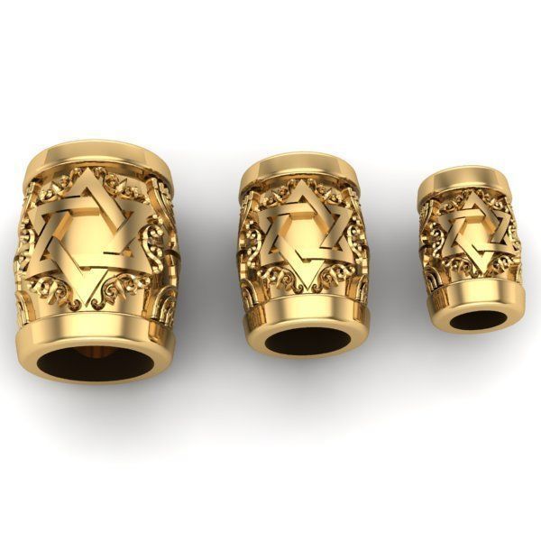 CHARMS three gold cylinders 3D print model_1