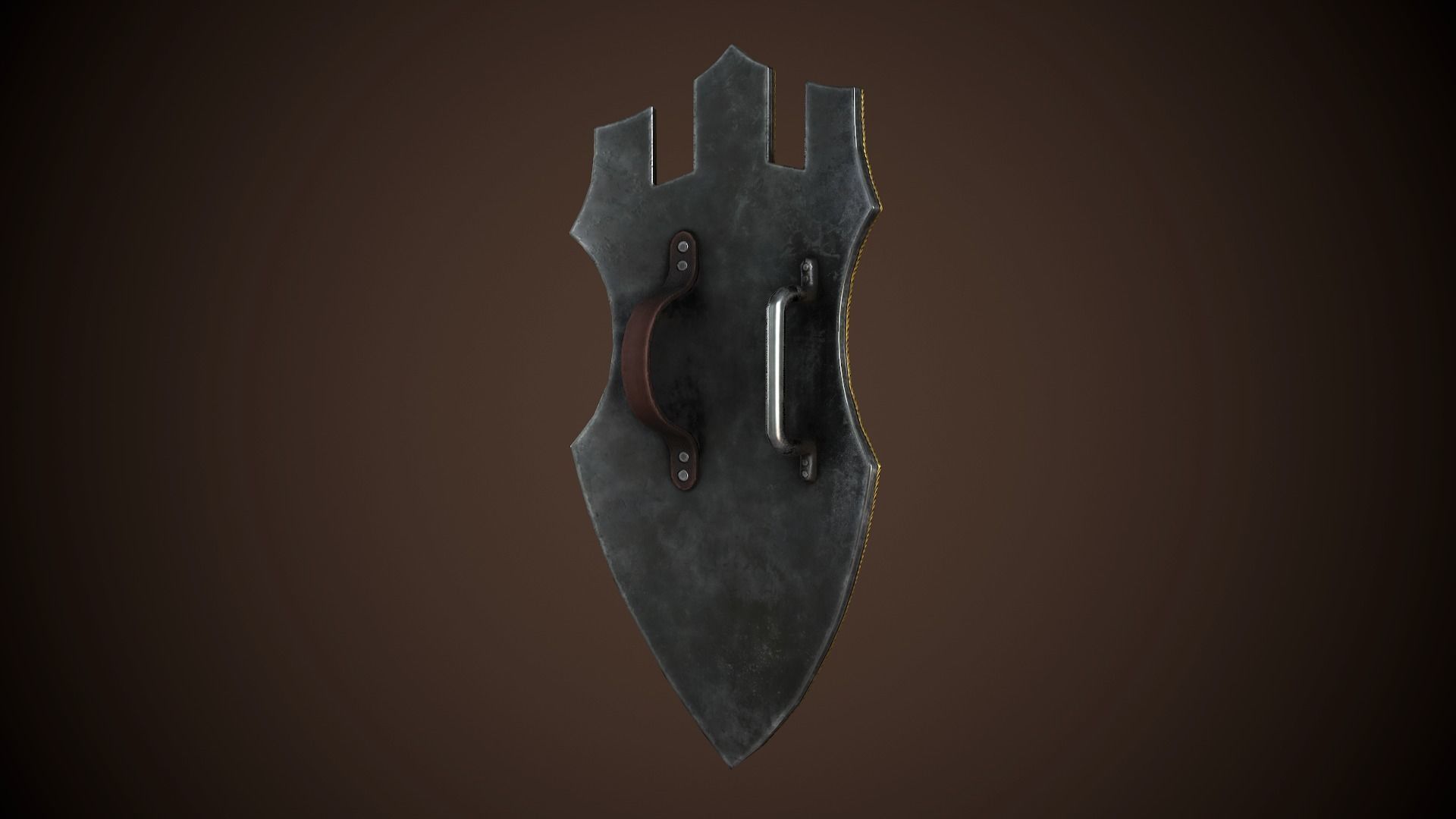 Paladin Shield Low-poly 3D model_8
