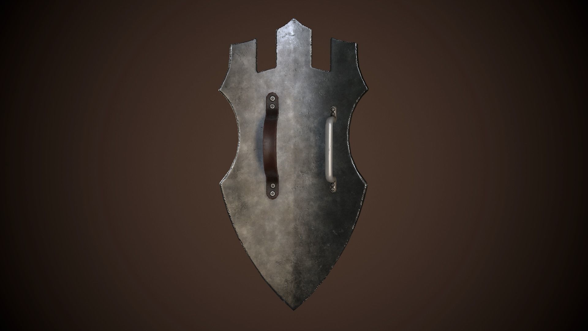 Paladin Shield Low-poly 3D model_19