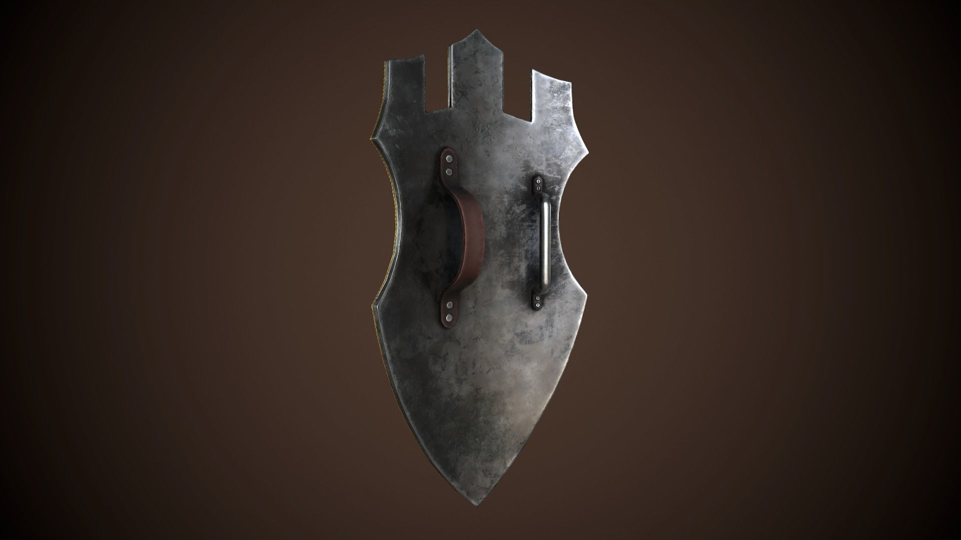 Paladin Shield Low-poly 3D model_6