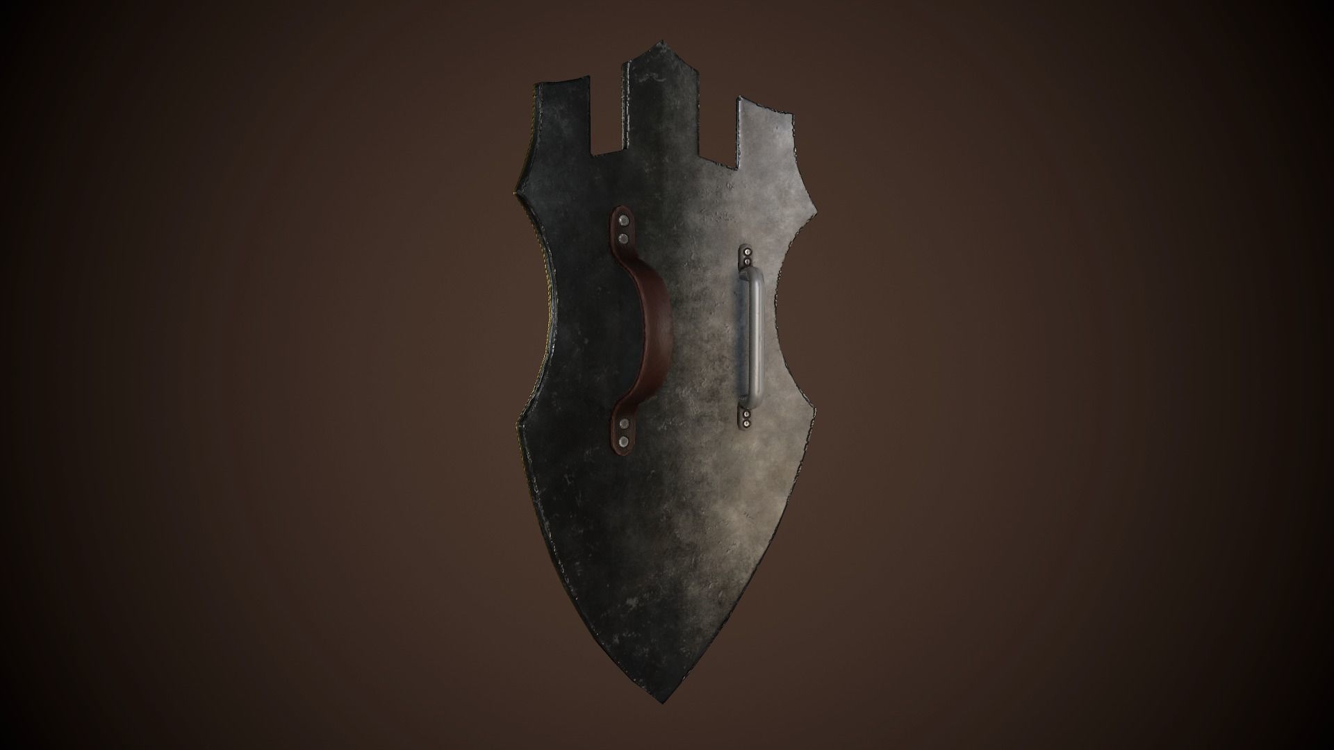 Paladin Shield Low-poly 3D model_18