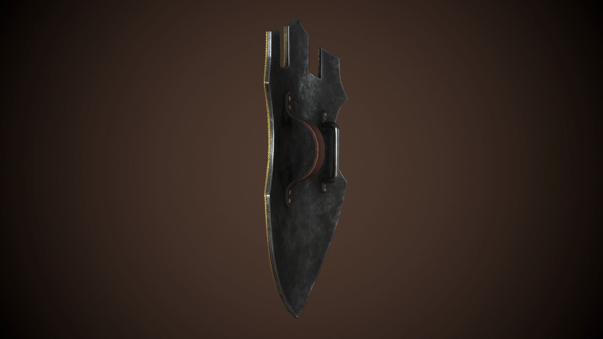 Paladin Shield Low-poly 3D model_5