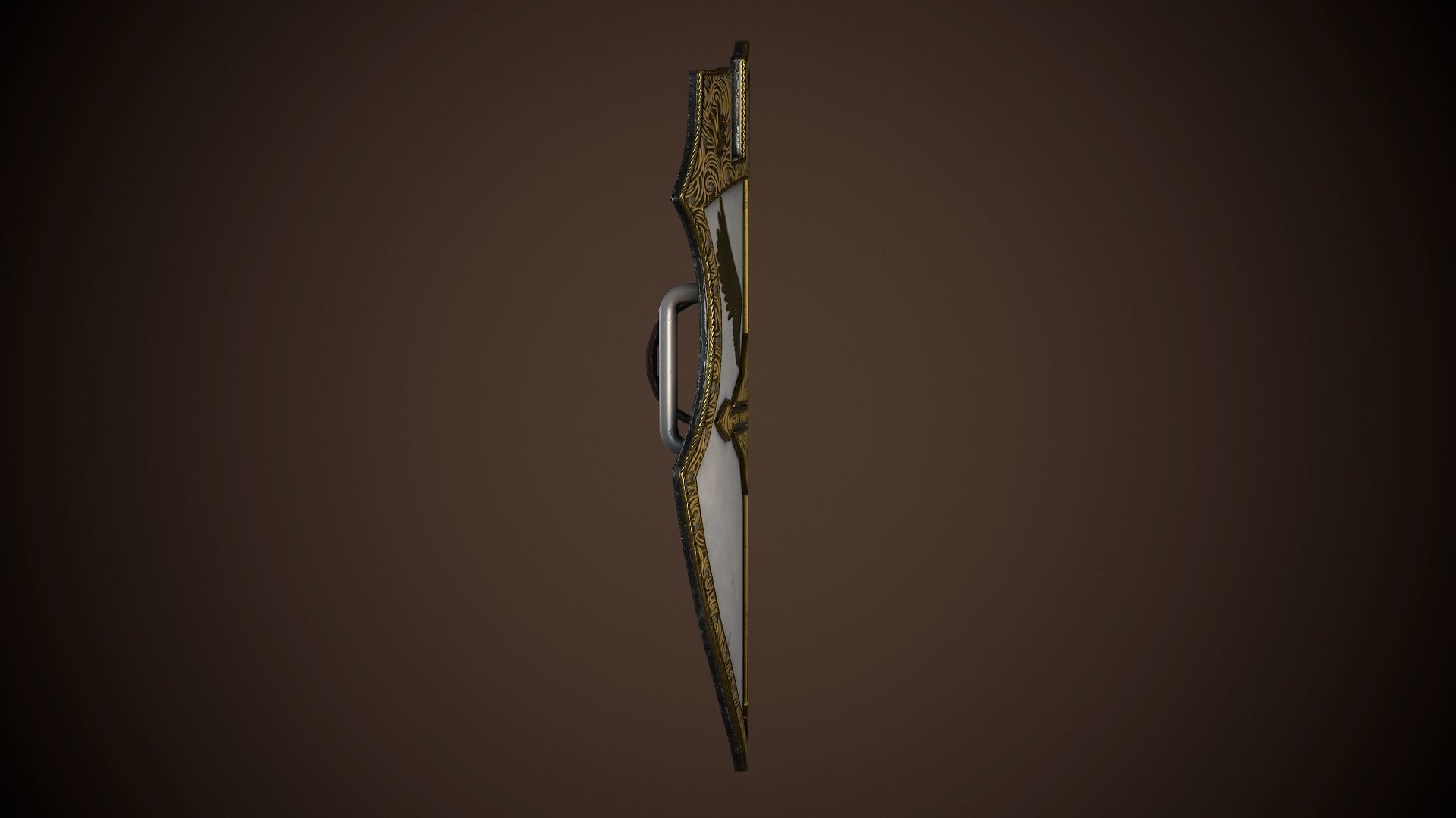 Paladin Shield Low-poly 3D model_22