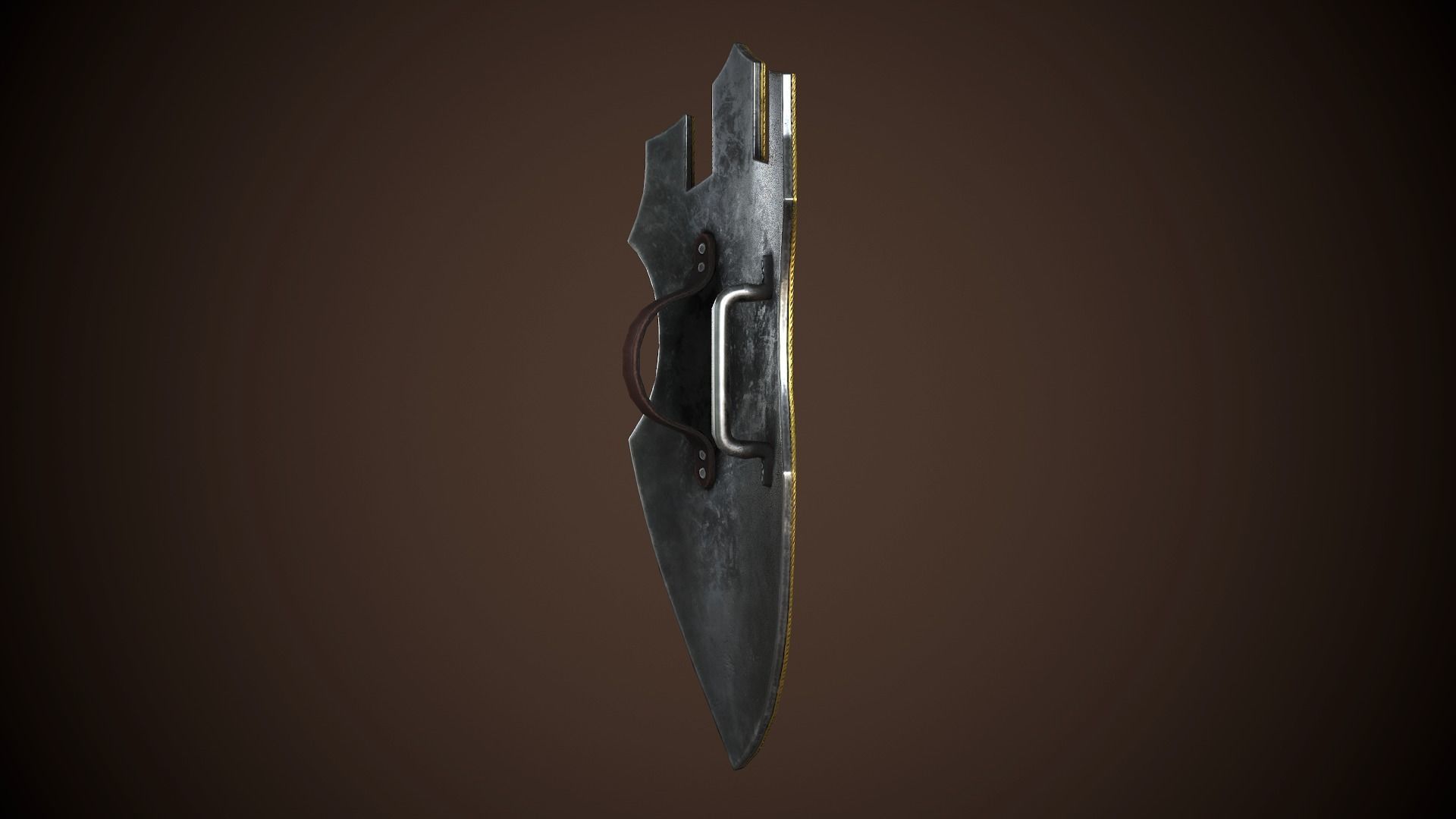 Paladin Shield Low-poly 3D model_9
