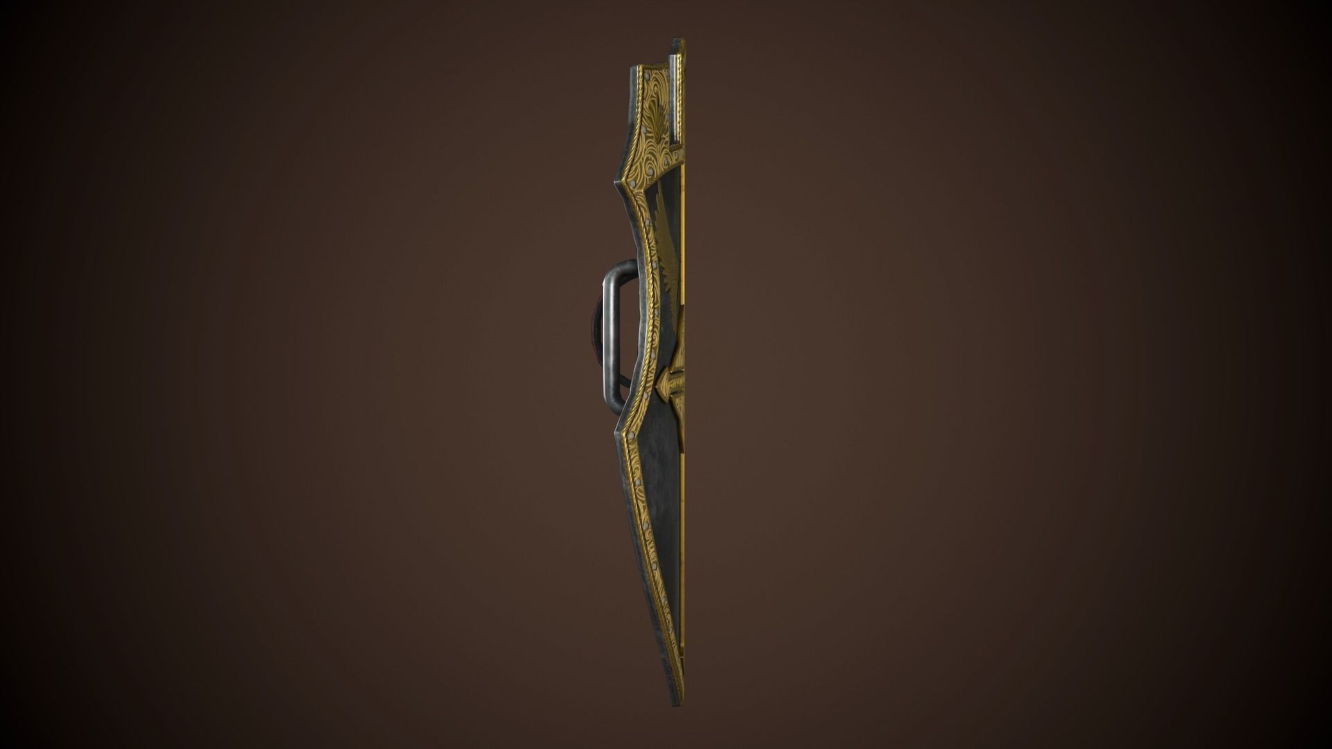 Paladin Shield Low-poly 3D model_10
