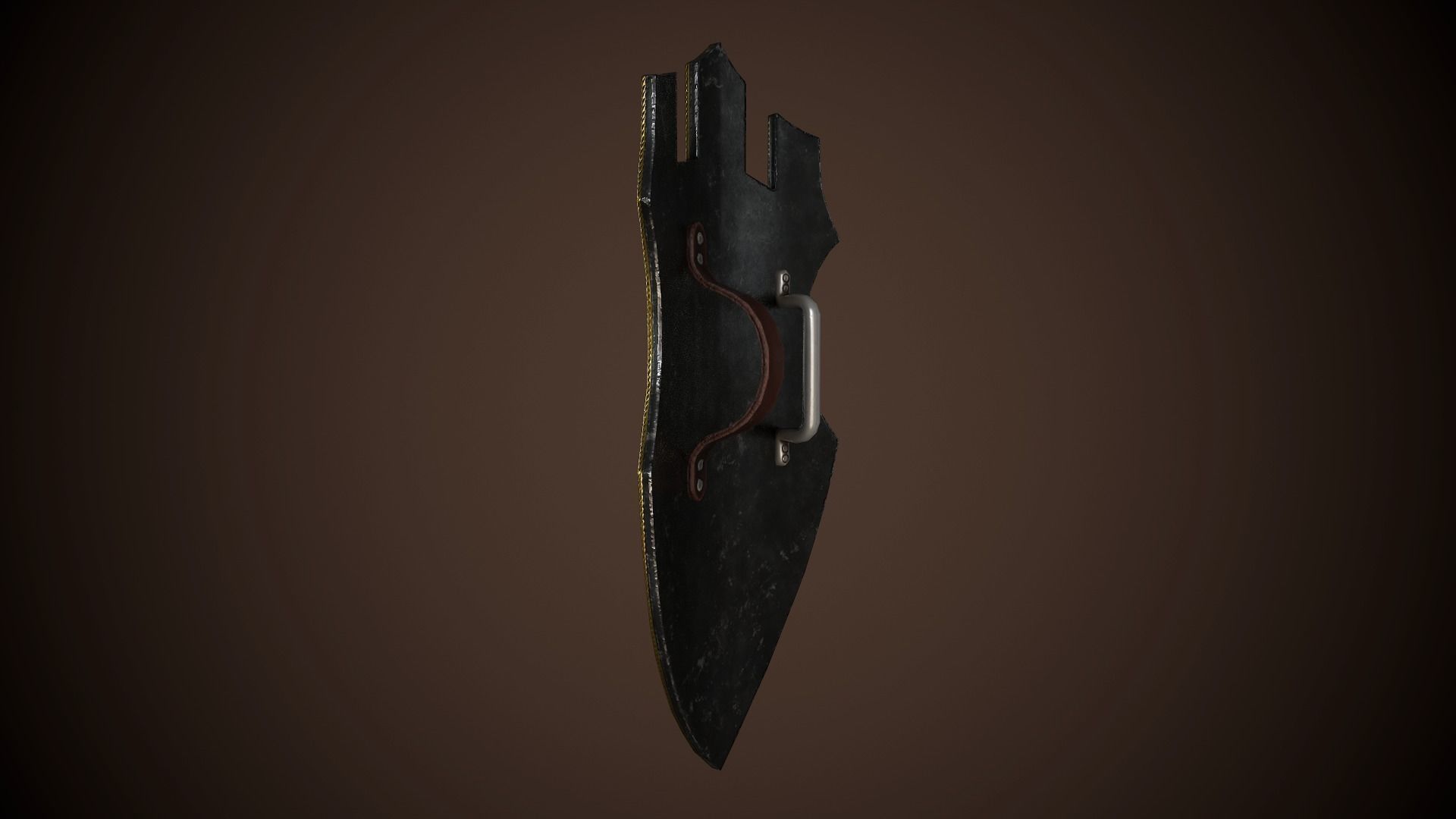 Paladin Shield Low-poly 3D model_17