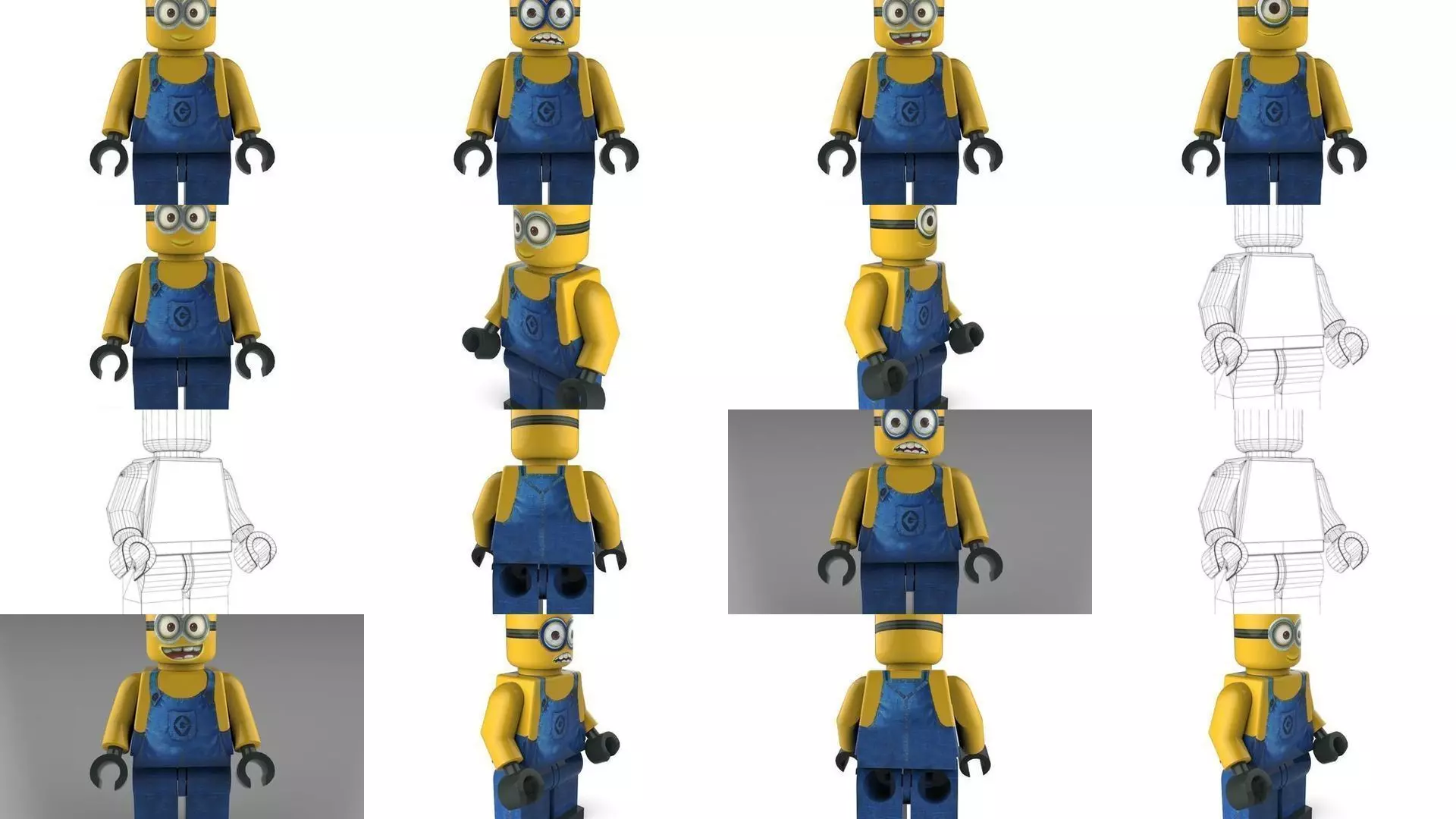 Brick  Minifigures - Minions 3D Model Collection_0