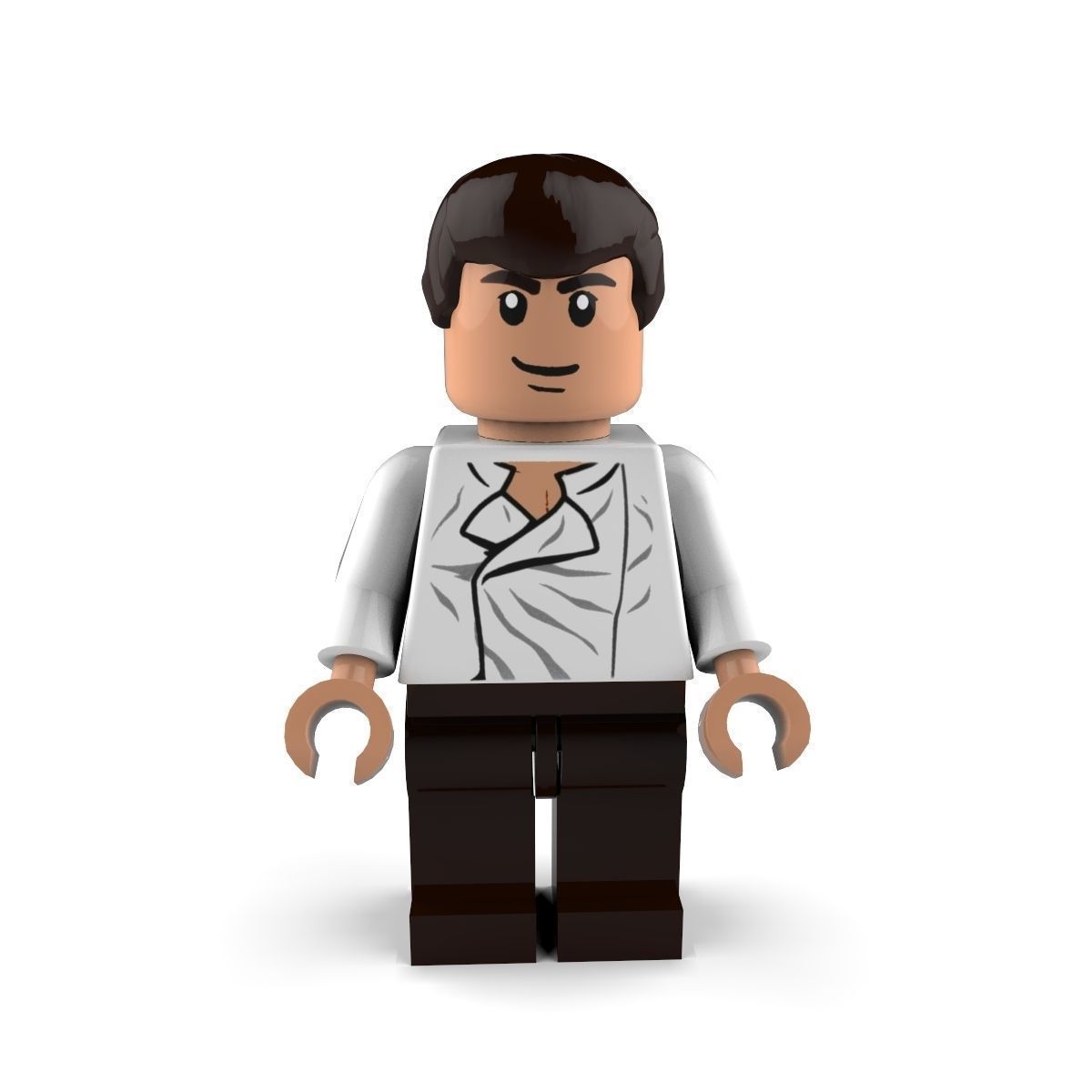 Movie Characters Brick Minifigures 2 3D Model Collection_4