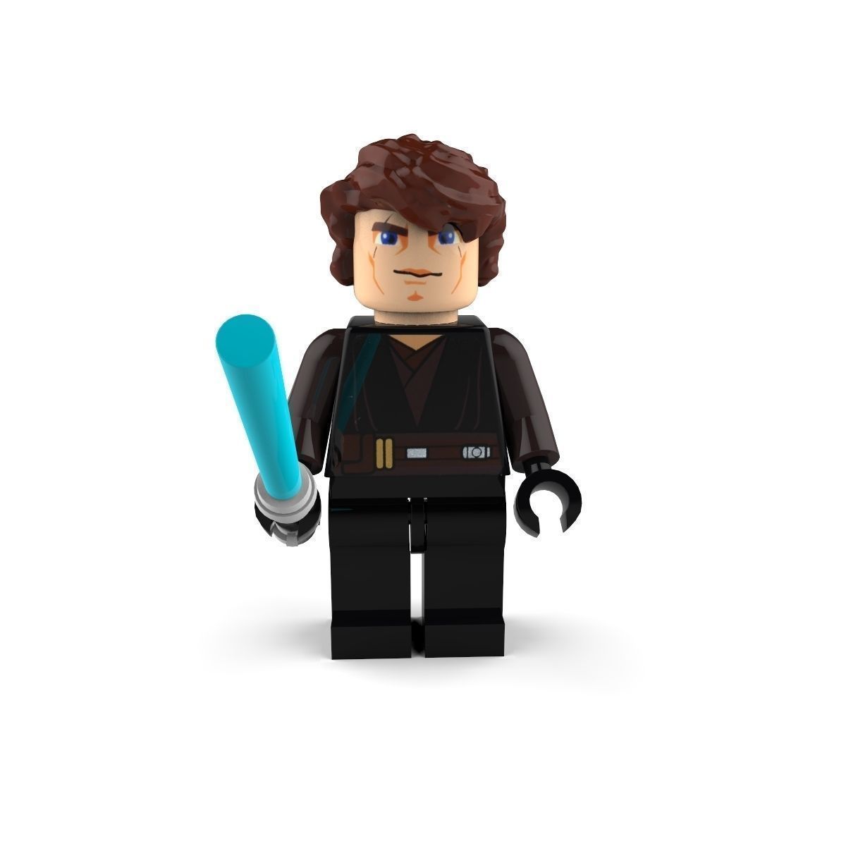 Movie Characters Brick Minifigures 2 3D Model Collection_7