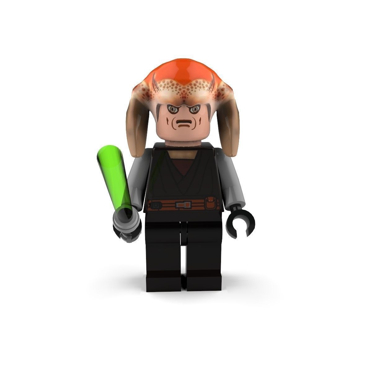 Movie Characters Brick Minifigures 2 3D Model Collection_5
