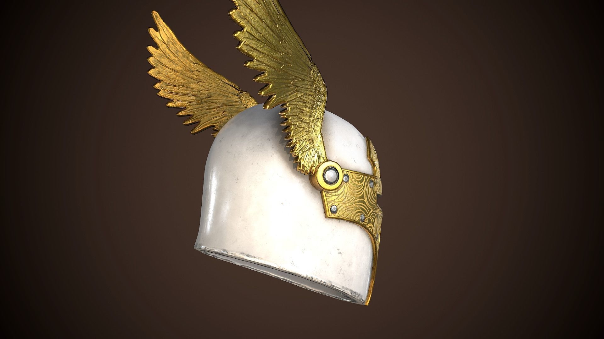 Paladin Helm Low-poly 3D model_25