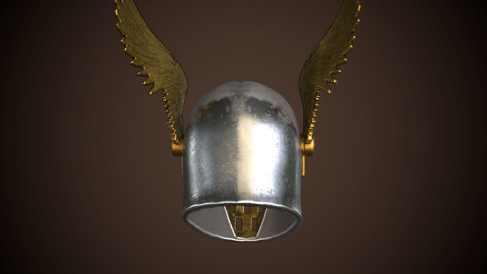 Paladin Helm Low-poly 3D model_9