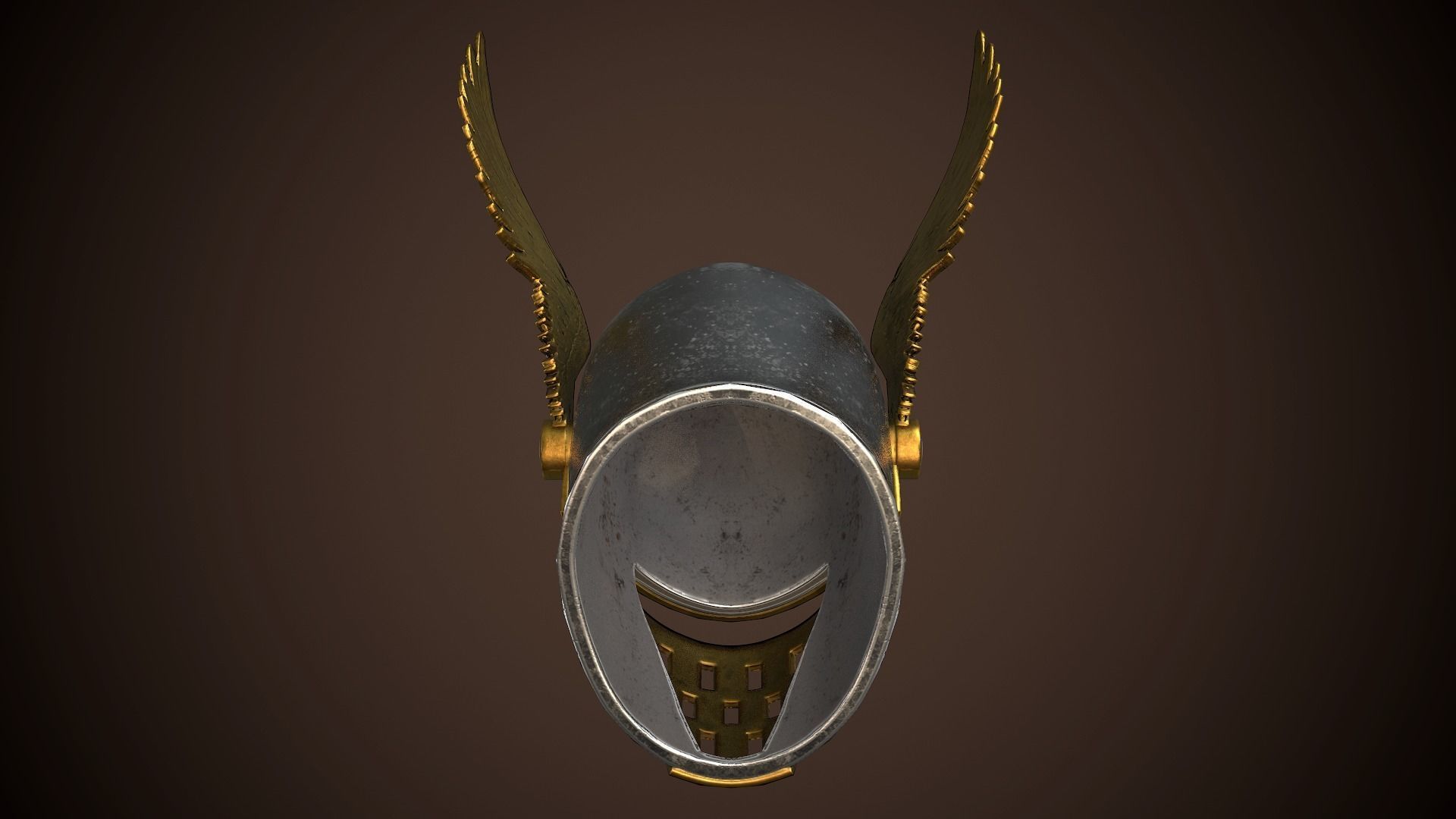 Paladin Helm Low-poly 3D model_16