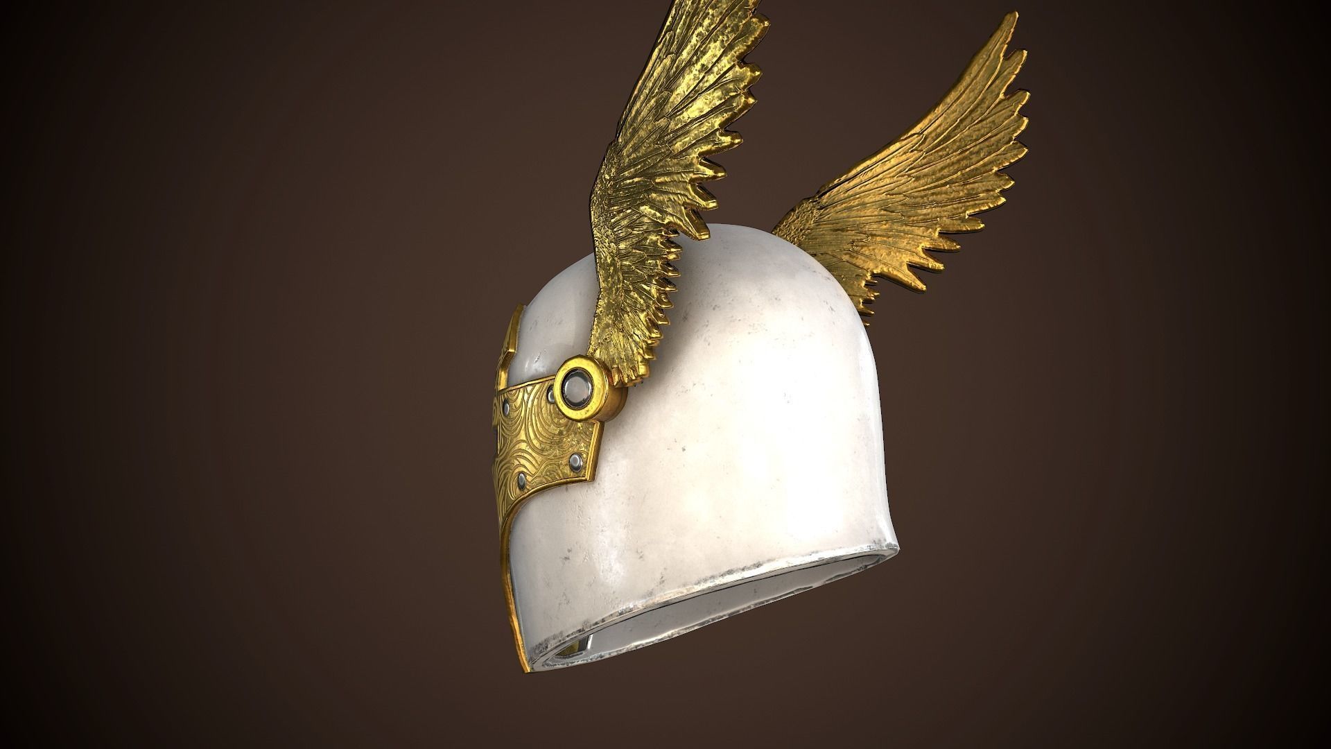 Paladin Helm Low-poly 3D model_21