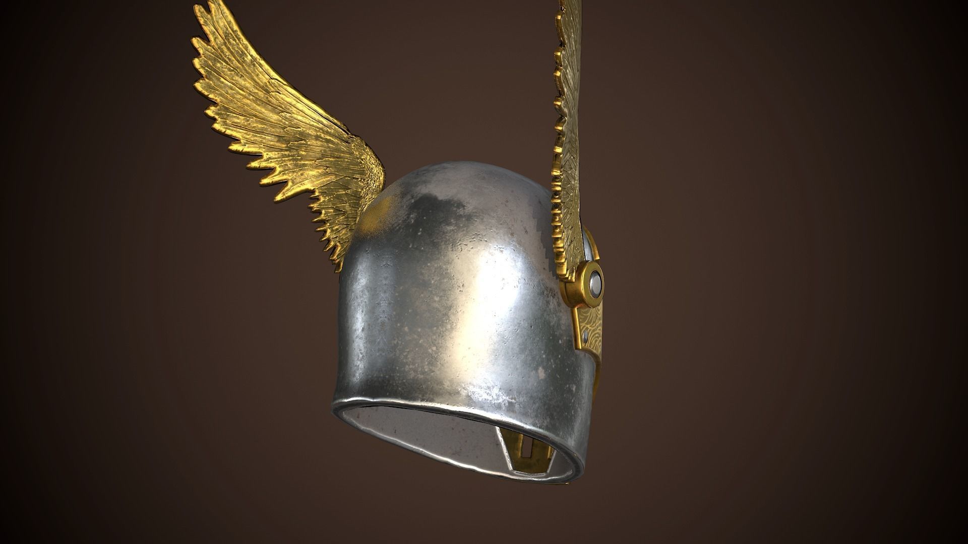 Paladin Helm Low-poly 3D model_10