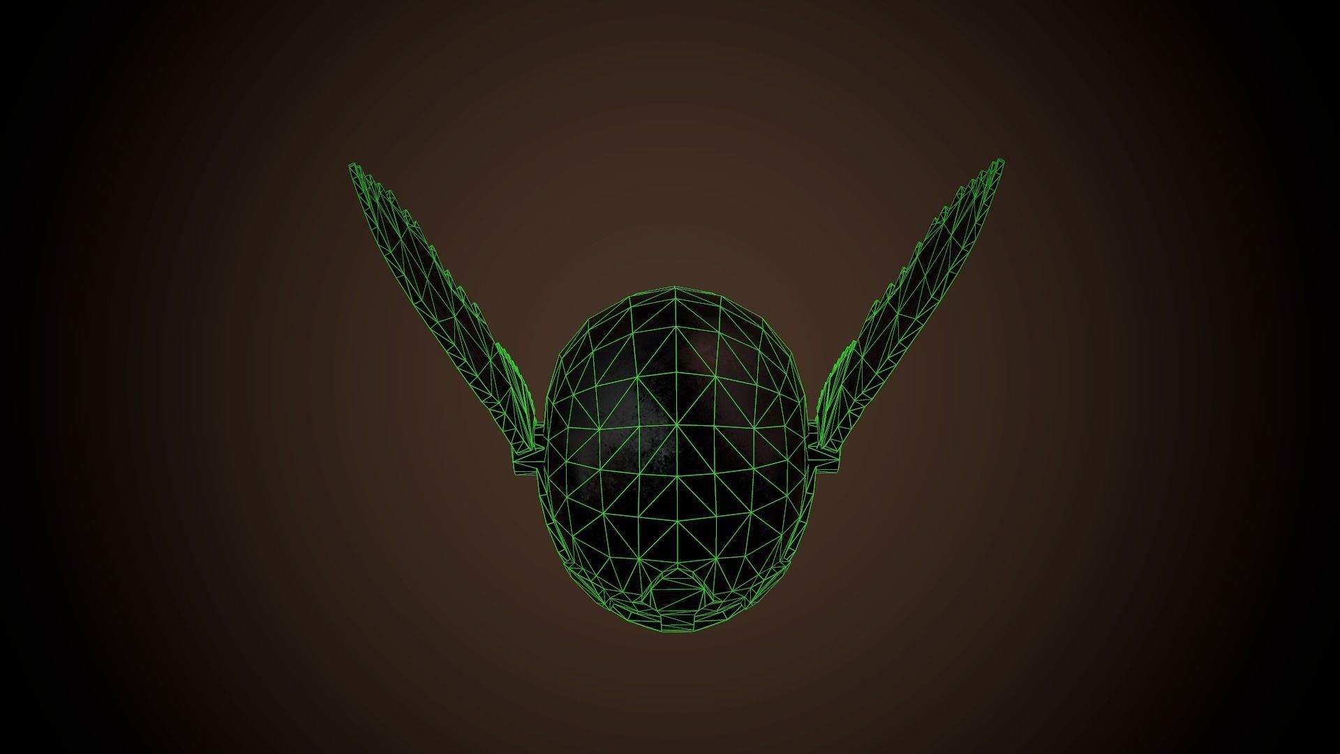 Paladin Helm Low-poly 3D model_2