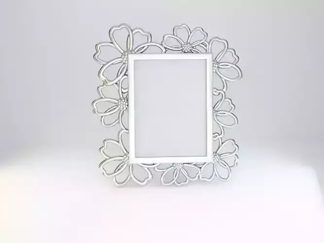 Cornice portafoto fiori traforati