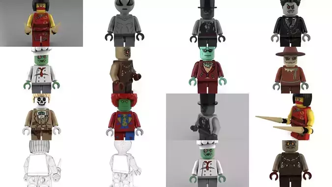 Brick Minifigures - Halloween Collection 
