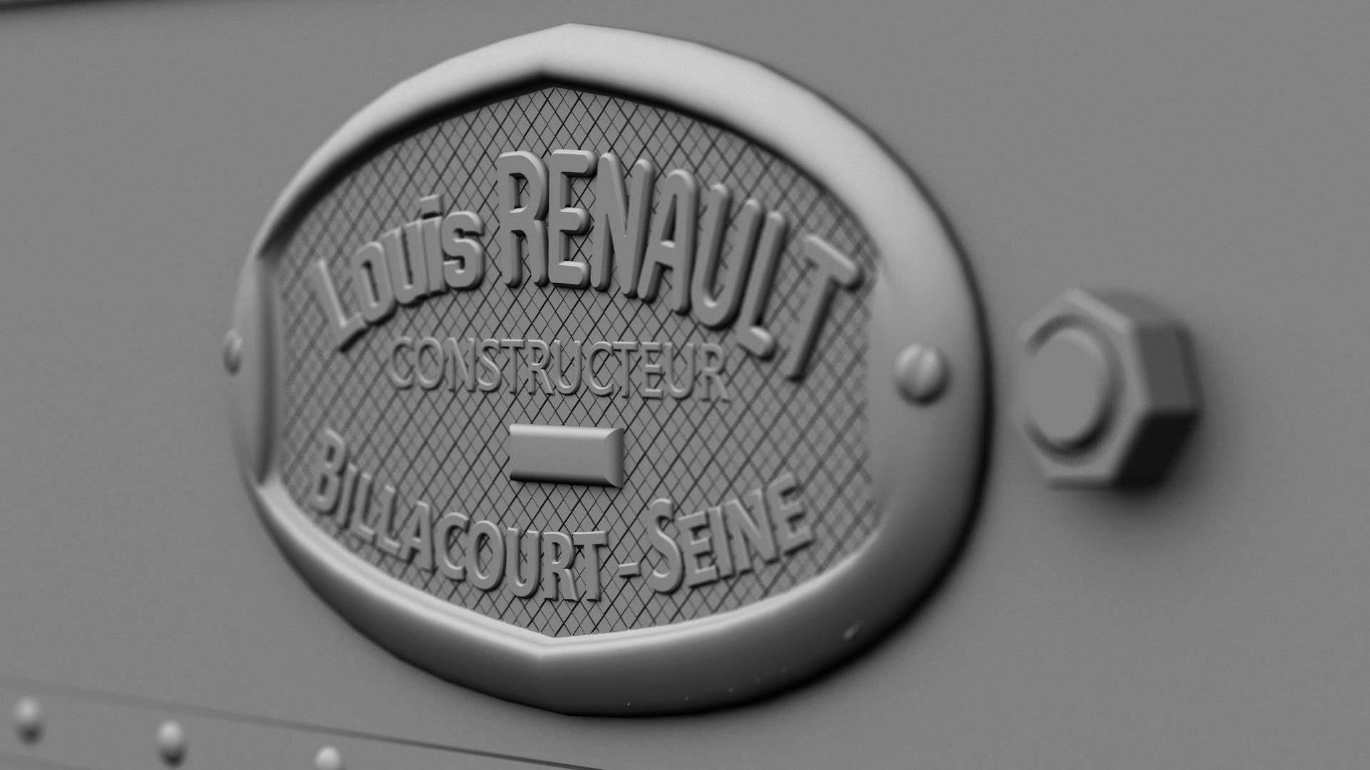 Renault FT17 French Light Tank 3D model_4